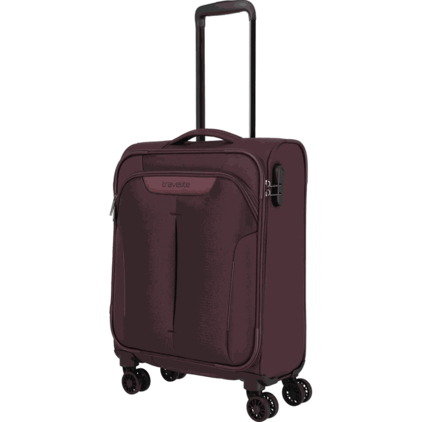 Travelite Croatia  4-Rollen-Kabinentrolley S 55 cm -Aubergine KOFFER-PLUS.COM