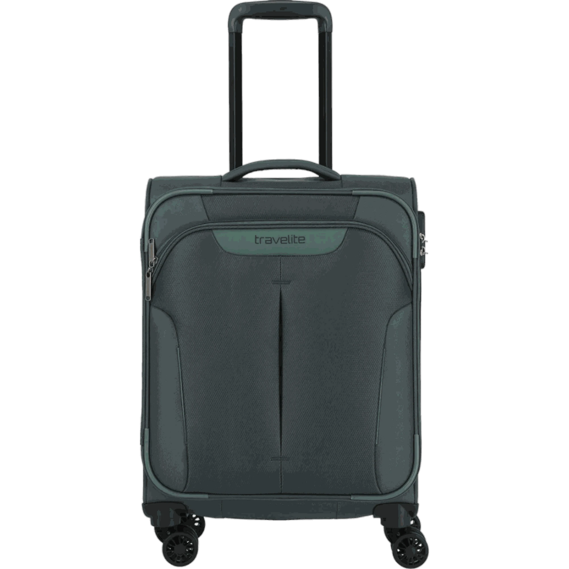 Travelite Croatia  4-Rollen-Kabinentrolley S 55 cm -Tannengrün KOFFER-PLUS.COM