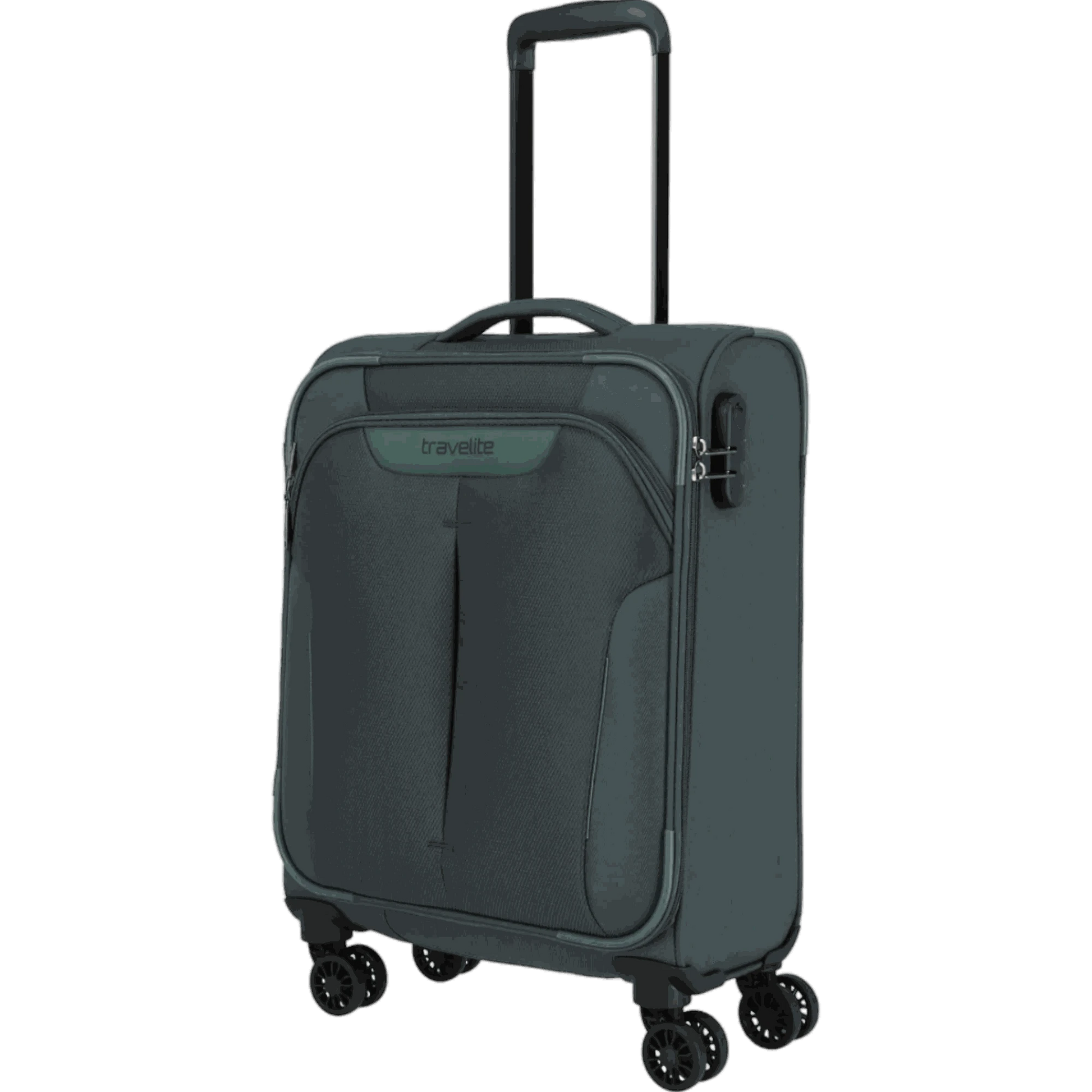 Travelite Croatia  4-Rollen-Kabinentrolley S 55 cm -Tannengrün KOFFER-PLUS.COM