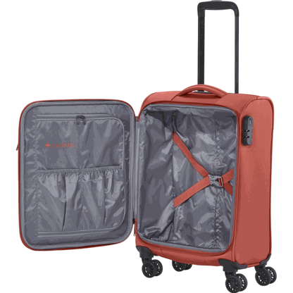 Travelite Croatia  4-Rollen-Kabinentrolley S 55 cm -Koralle KOFFER-PLUS.COM