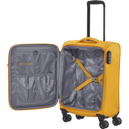 Travelite Croatia  4-Rollen-Kabinentrolley S 55 cm -Curry KOFFER-PLUS.COM