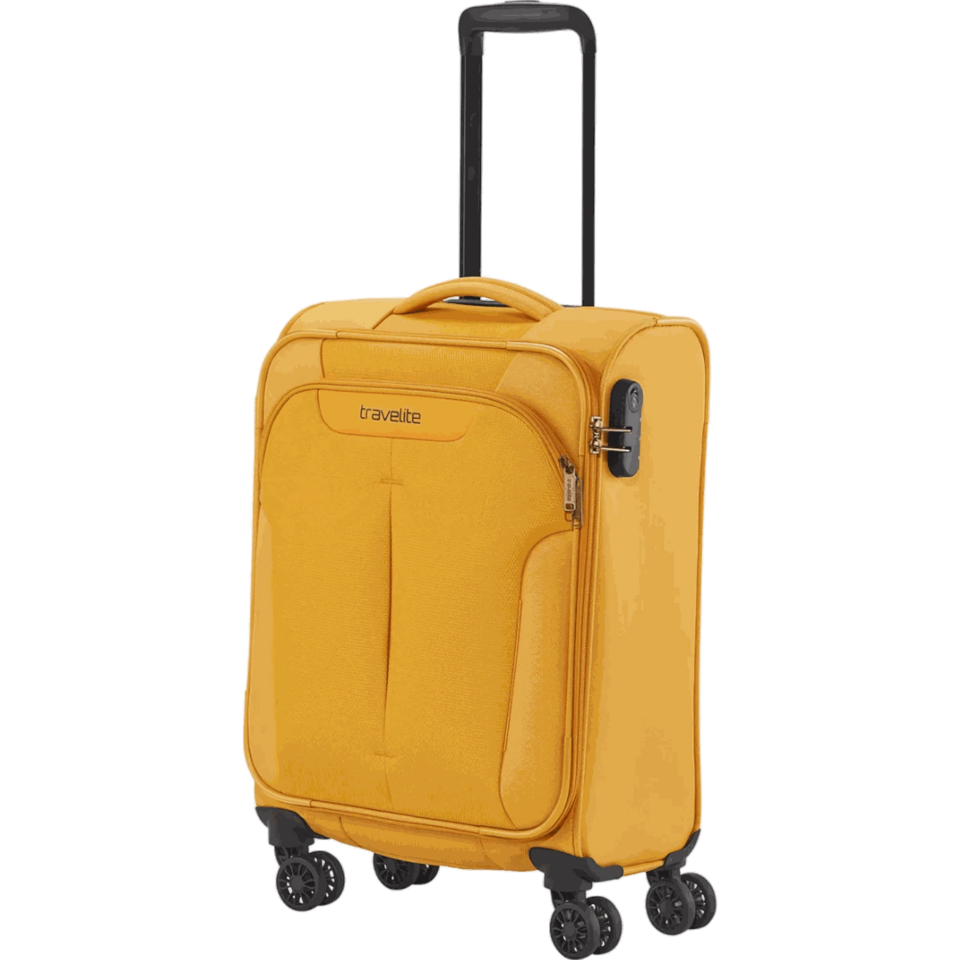 Travelite Croatia  4-Rollen-Kabinentrolley S 55 cm -Curry KOFFER-PLUS.COM