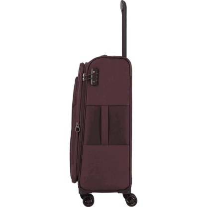 Travelite Croatia  4-Rollen-Trolley M 67 cm -Aubergine KOFFER-PLUS.COM