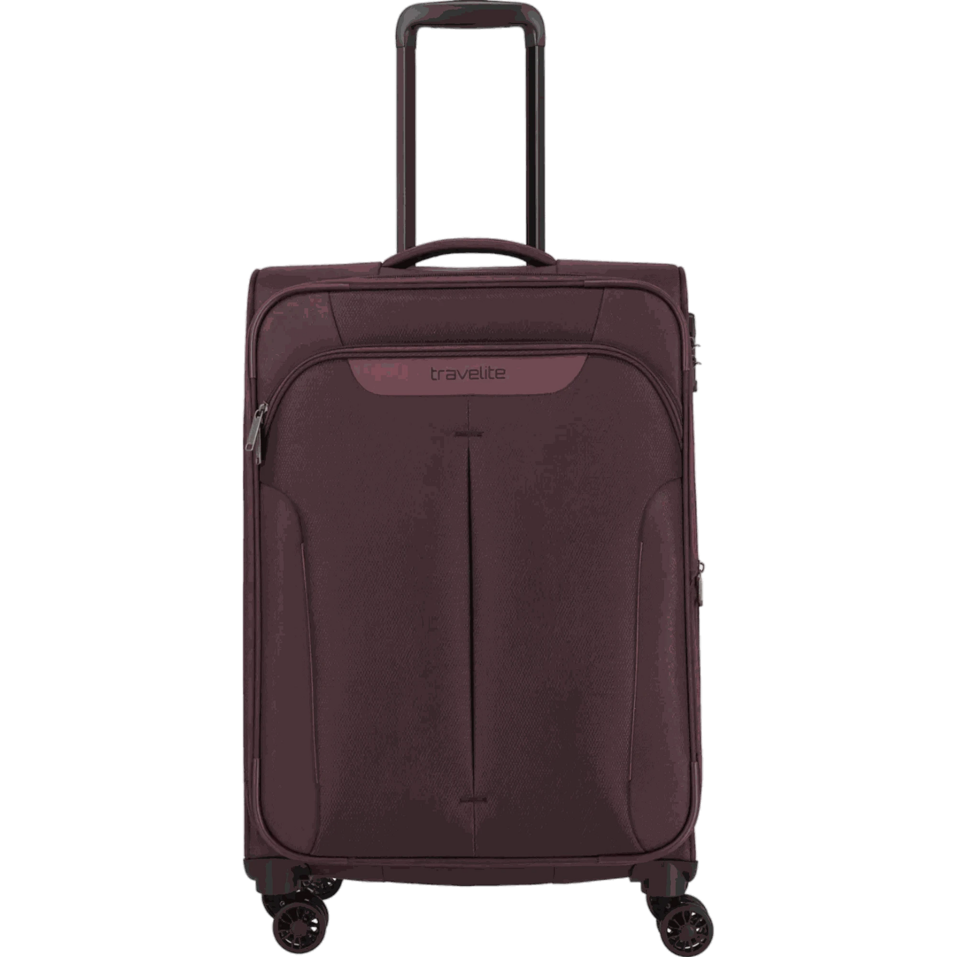 Travelite Croatia  4-Rollen-Trolley M 67 cm -Aubergine KOFFER-PLUS.COM