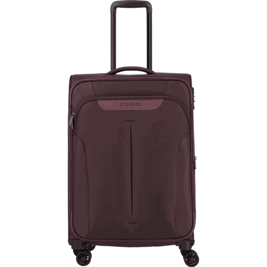 Travelite Croatia  4-Rollen-Trolley M 67 cm -Aubergine KOFFER-PLUS.COM