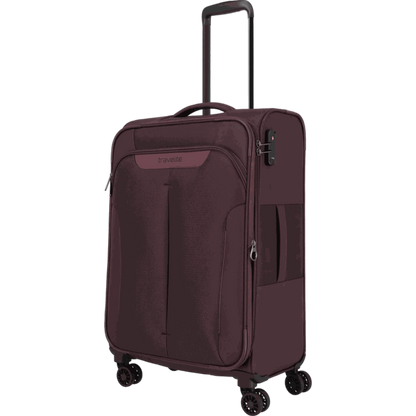 Travelite Croatia  4-Rollen-Trolley M 67 cm -Aubergine KOFFER-PLUS.COM