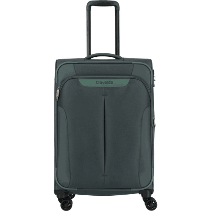 Travelite Croatia  4-Rollen-Trolley M 67 cm -Tannengrün KOFFER-PLUS.COM