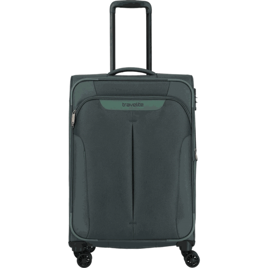 Travelite Croatia  4-Rollen-Trolley M 67 cm -Tannengrün KOFFER-PLUS.COM