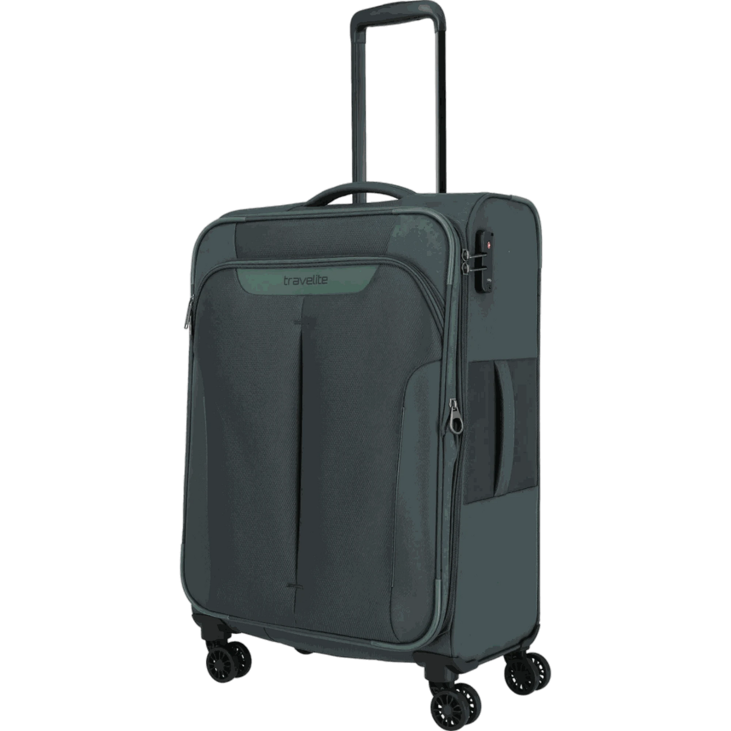 Travelite Croatia  4-Rollen-Trolley M 67 cm -Tannengrün KOFFER-PLUS.COM