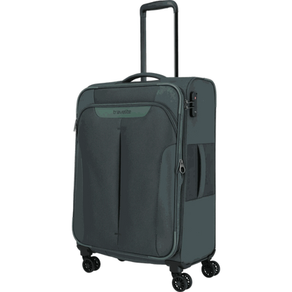 Travelite Croatia  4-Rollen-Trolley M 67 cm -Tannengrün KOFFER-PLUS.COM