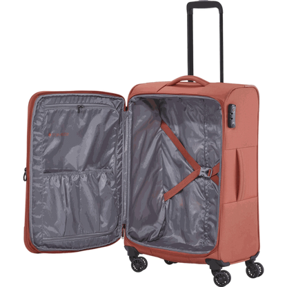 Travelite Croatia  4-Rollen-Trolley M 67 cm -Koralle KOFFER-PLUS.COM