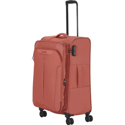 Travelite Croatia  4-Rollen-Trolley M 67 cm -Koralle KOFFER-PLUS.COM