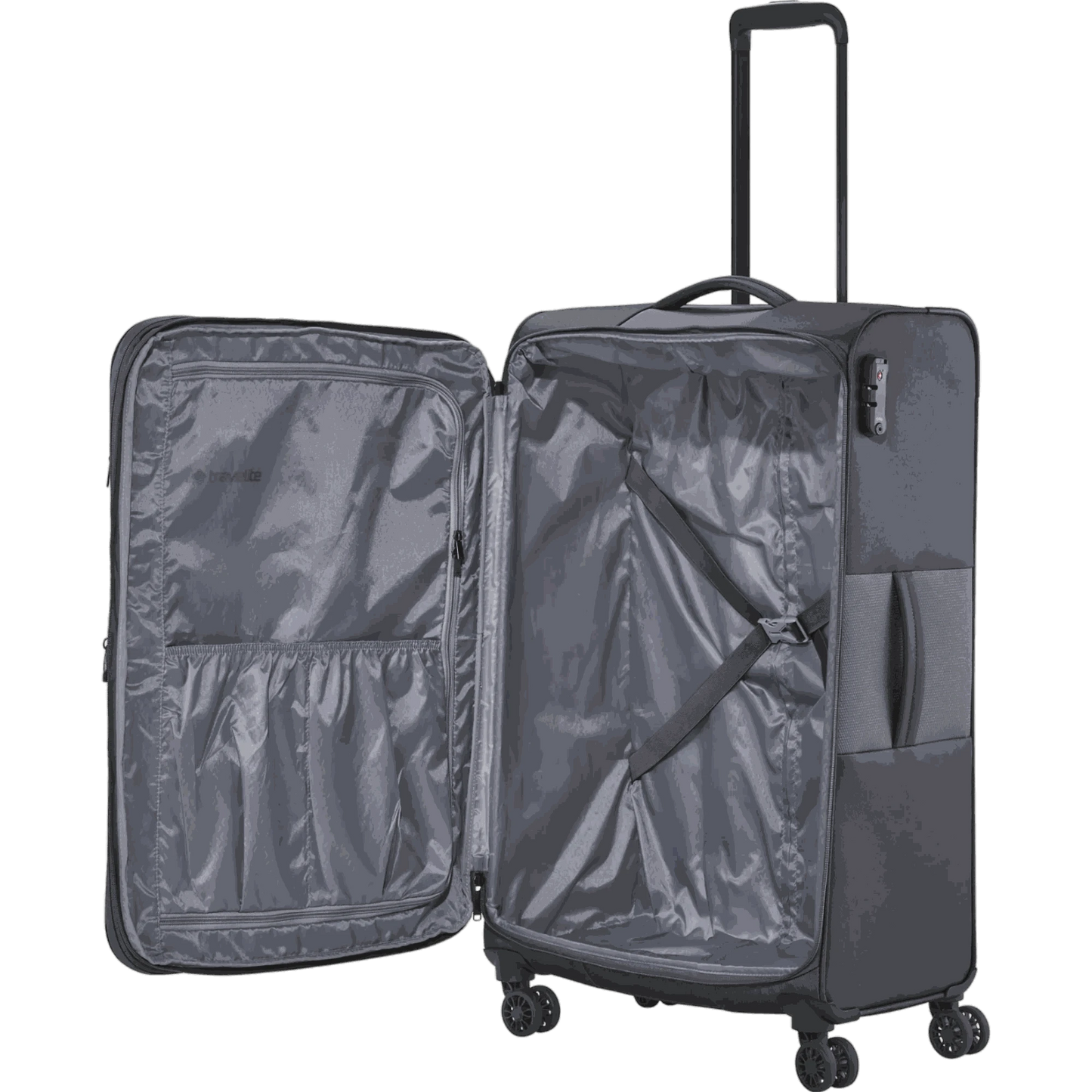 Travelite Croatia  4-Rollen-Trolley L 77 cm -Anthrazit KOFFER-PLUS.COM