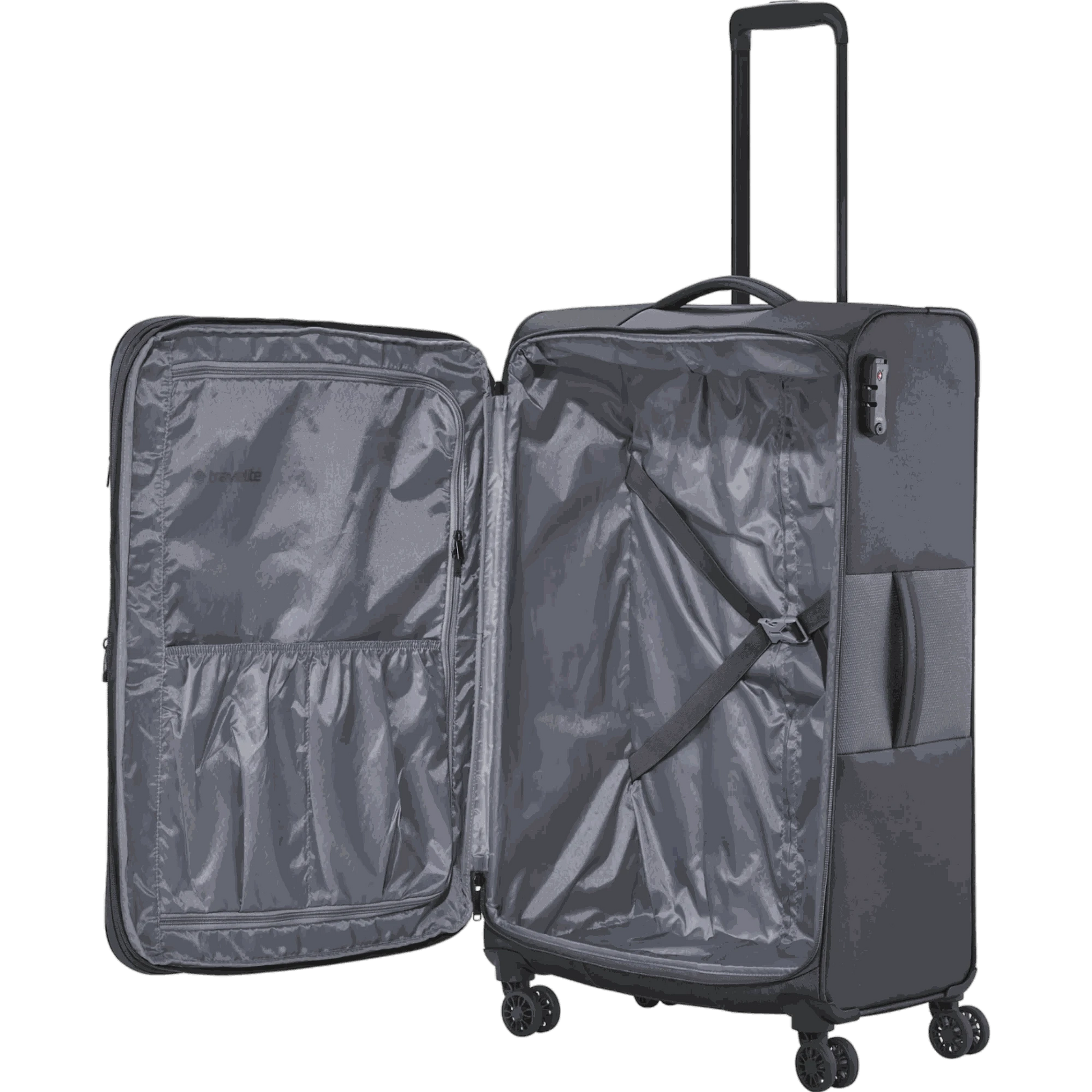 Travelite Croatia  4-Rollen-Trolley L 77 cm -Anthrazit KOFFER-PLUS.COM