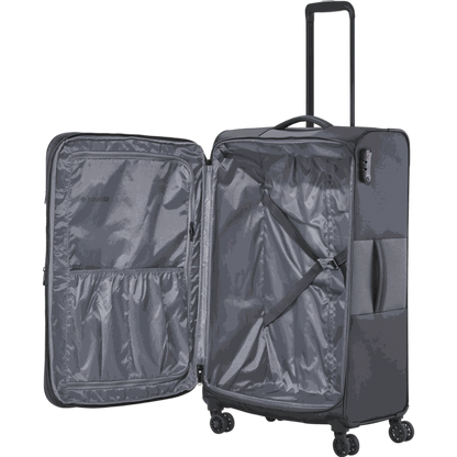 Travelite Croatia  4-Rollen-Trolley L 77 cm -Anthrazit KOFFER-PLUS.COM