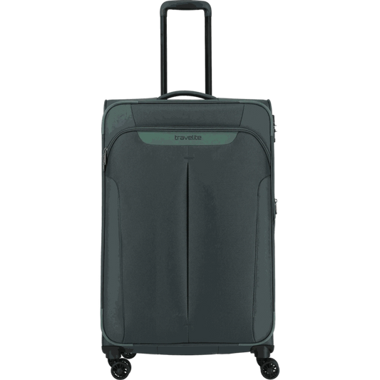 Travelite Croatia  4-Rollen-Trolley L 77 cm -Tannengrün KOFFER-PLUS.COM