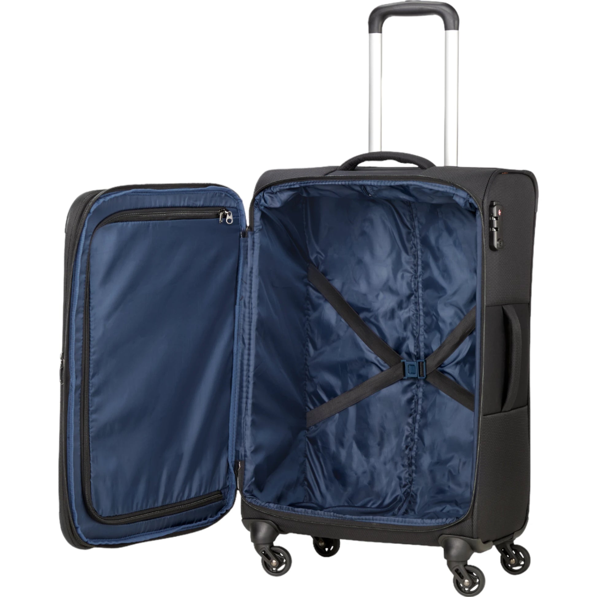 paklite Valencia 4-Rad-Trolley M 68 cm -Schwarz KOFFER-PLUS.COM