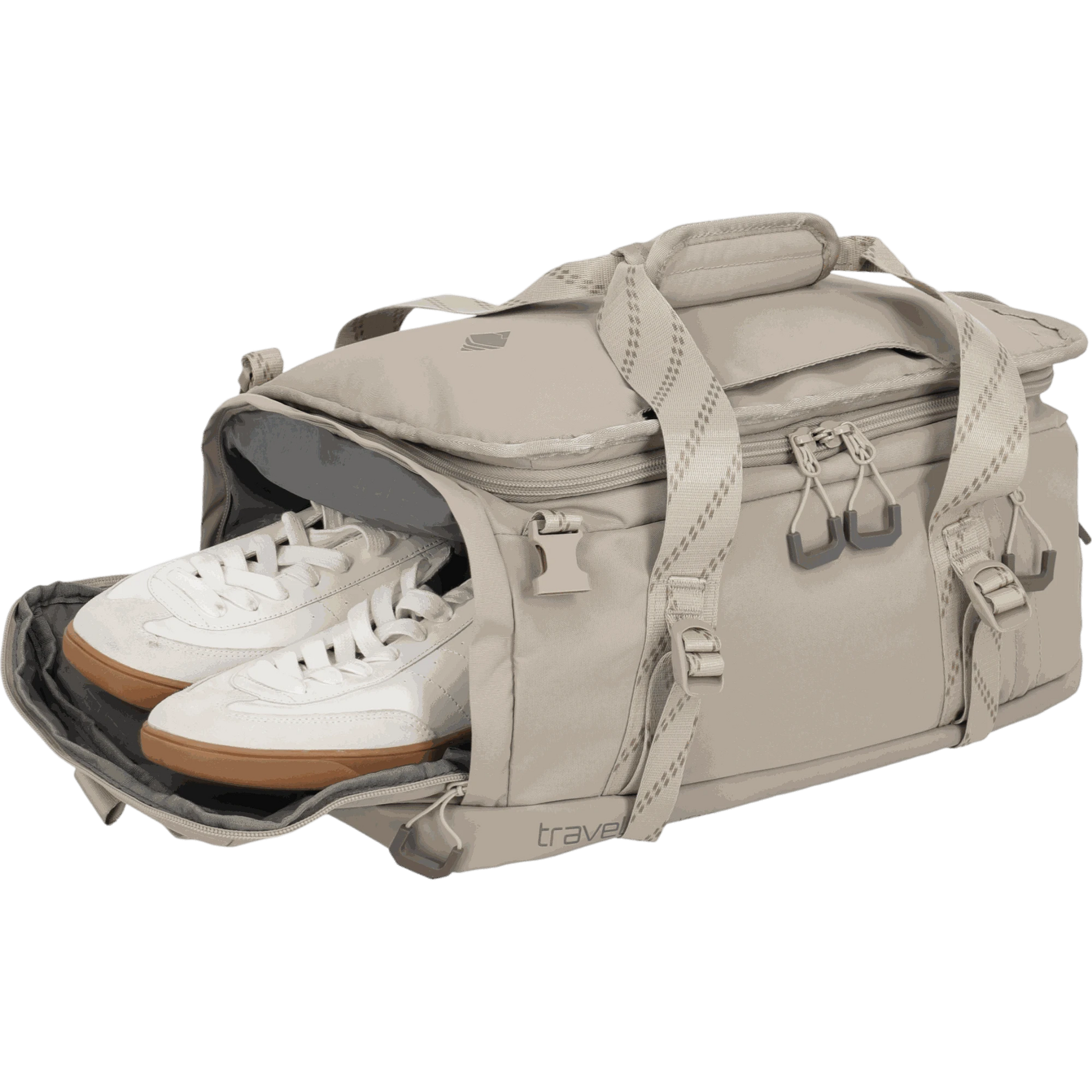 Travelite Venture Line Reisetasche mit Rucksackfunktion S 40 cm -Sand KOFFER-PLUS.COM