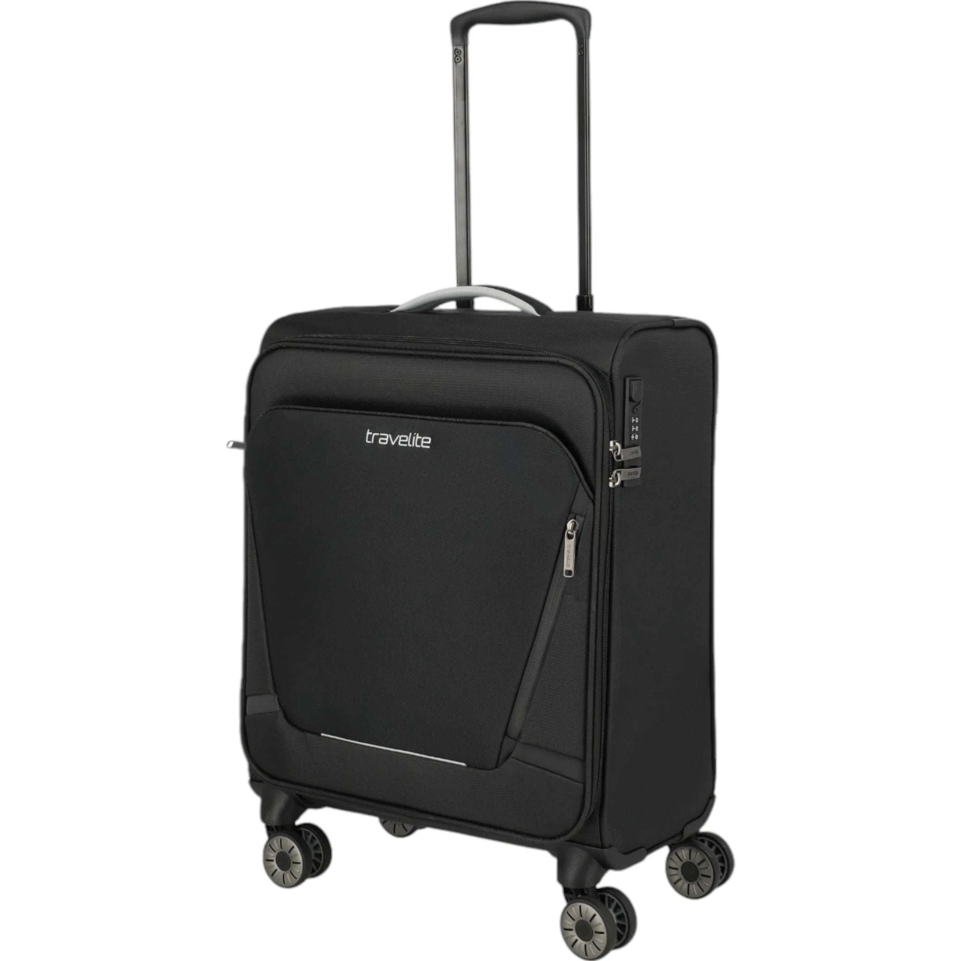 Travelite Jetpack Max 4-Rollen-Kanbinentrolley 55 cm -schwarz KOFFER-PLUS.COM