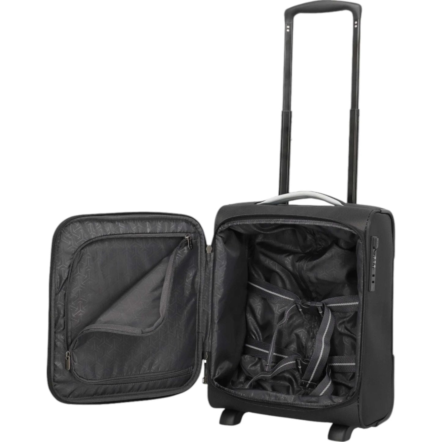 Travelite Jetpack Easy 2-Rollen Bordtrolley 40 cm -schwarz KOFFER-PLUS.COM