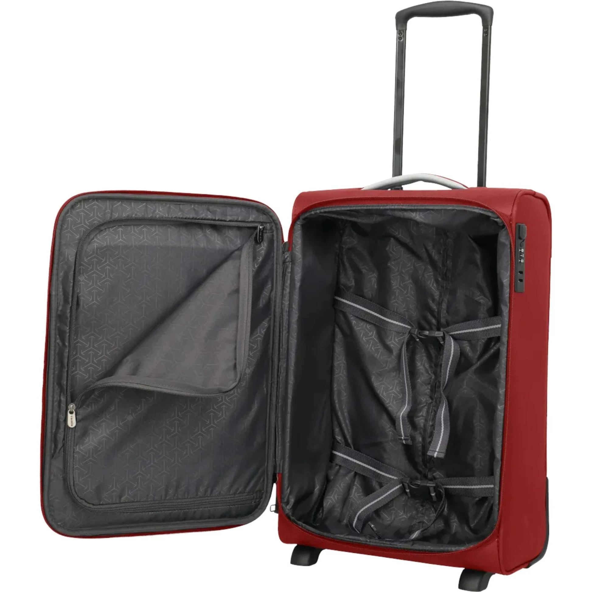 Travelite Jetpack Slim 2-Rollen-Handgepäcktrolley 55 cm -rot KOFFER-PLUS.COM