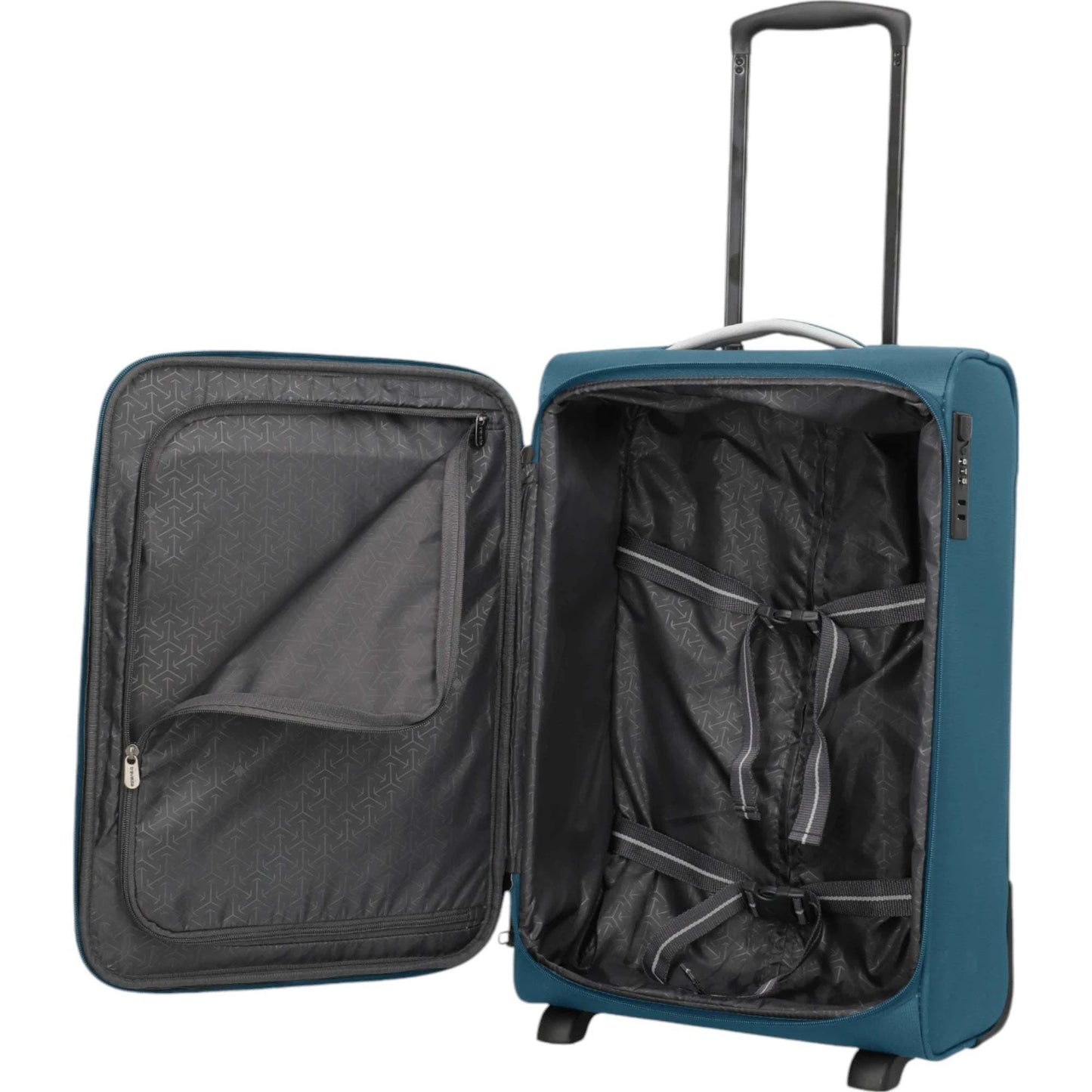 Travelite Jetpack Slim 2-Rollen-Handgepäcktrolley 55 cm -petrol KOFFER-PLUS.COM