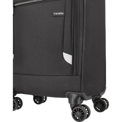 Travelite Cabin 2-Rollen-Bordtrolley 55 cm -Schwarz KOFFER-PLUS.COM