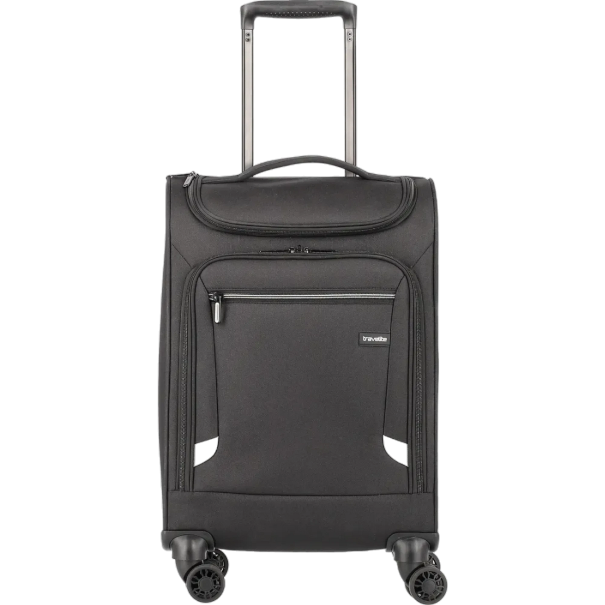 Travelite Cabin 2-Rollen-Bordtrolley 55 cm -Schwarz KOFFER-PLUS.COM