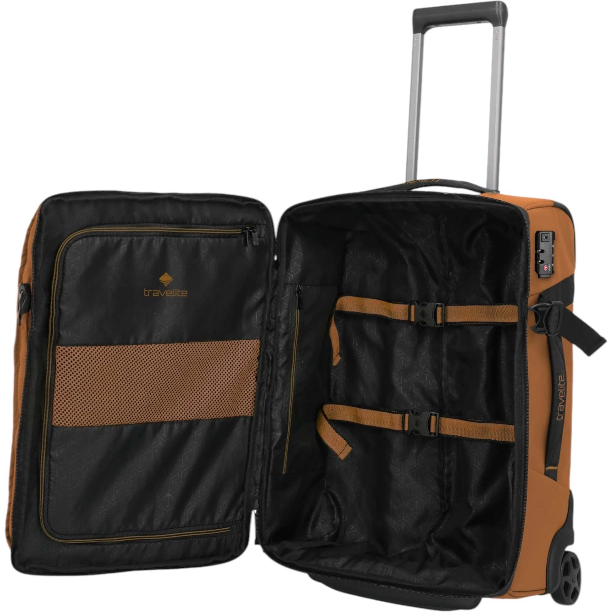 Travelite Briize Rollenreisetasche S 55 cm -Curry KOFFER-PLUS.COM