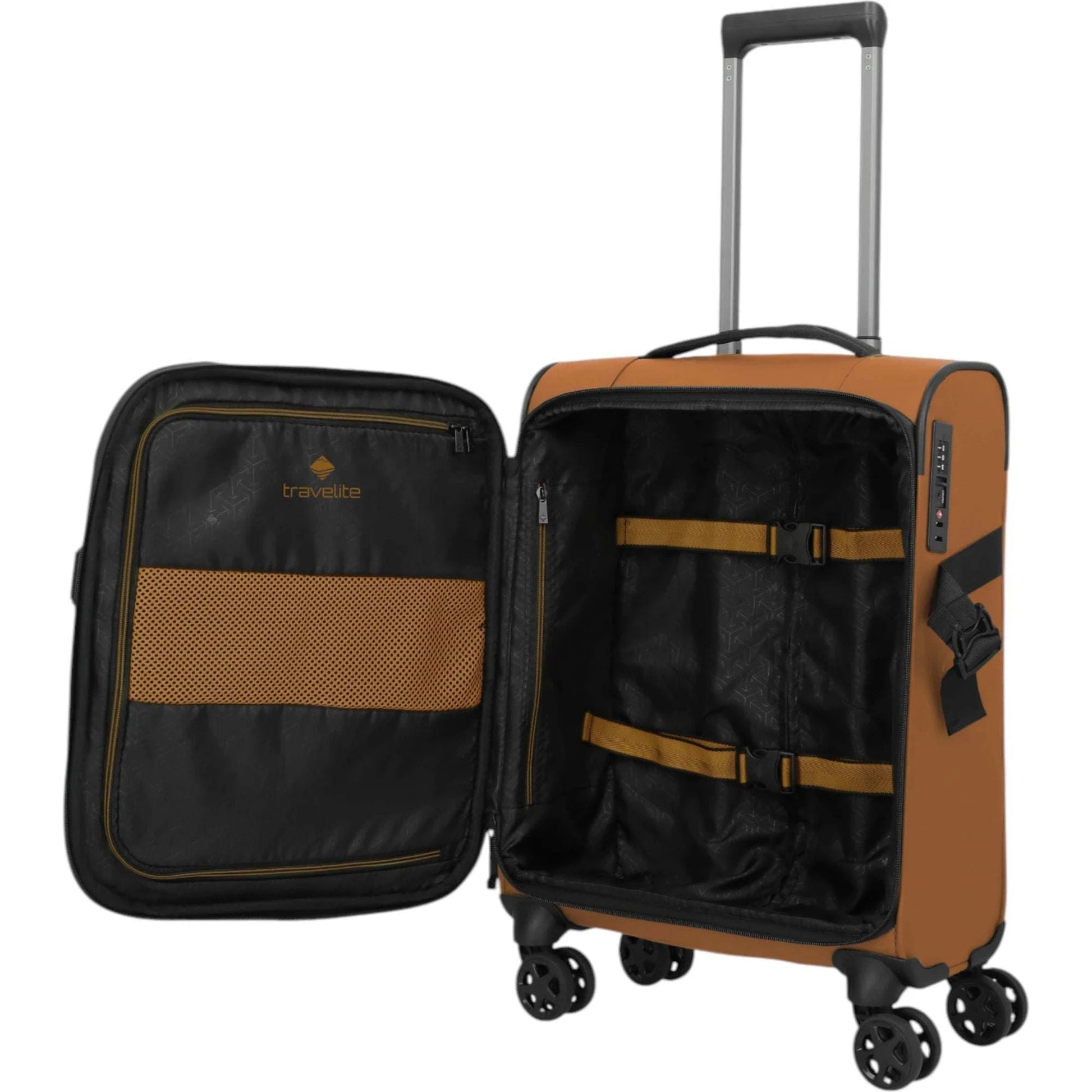 Travelite Briize 4-Rollen-Kabinentrolley S 55 cm -Curry KOFFER-PLUS.COM