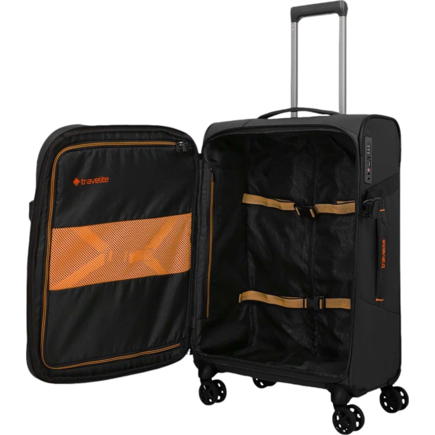 Travelite Briize 4-Rollen-Trolley M 67 cm -Schwarz KOFFER-PLUS.COM