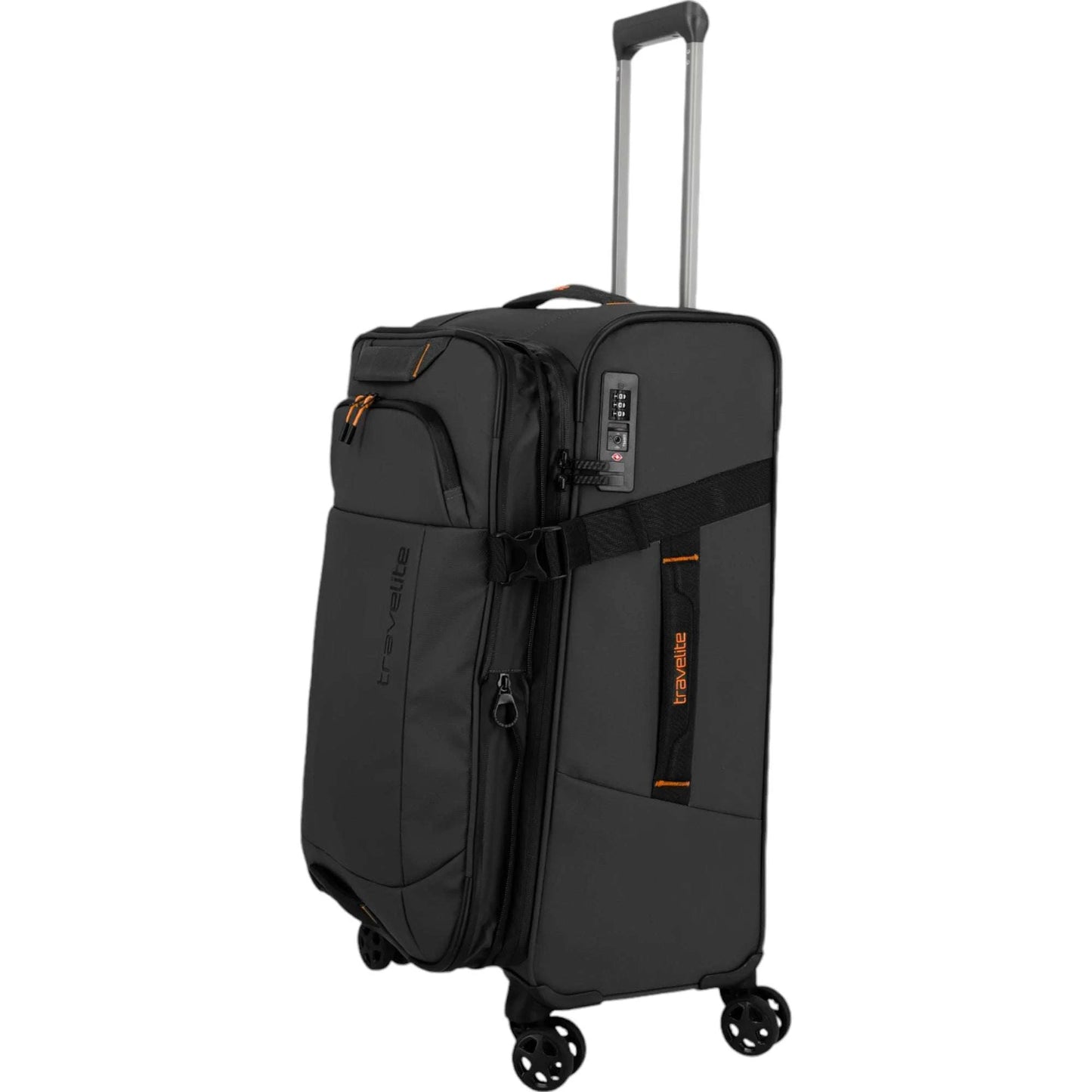 Travelite Briize 4-Rollen-Trolley M 67 cm -Schwarz KOFFER-PLUS.COM