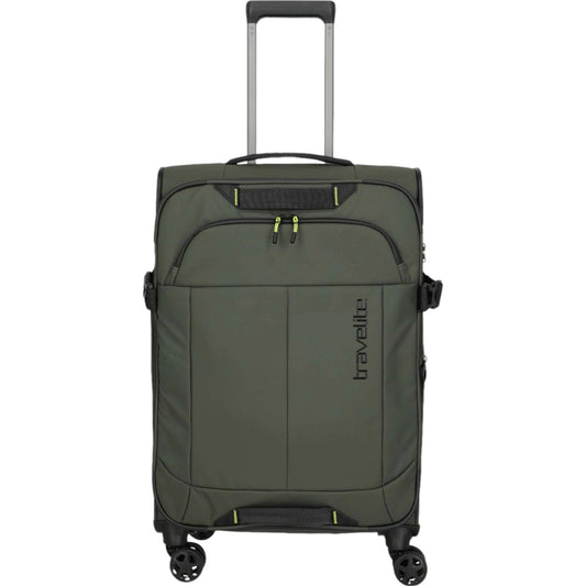 Travelite Briize 4-Rollen-Trolley M 67 cm -Khaki KOFFER-PLUS.COM