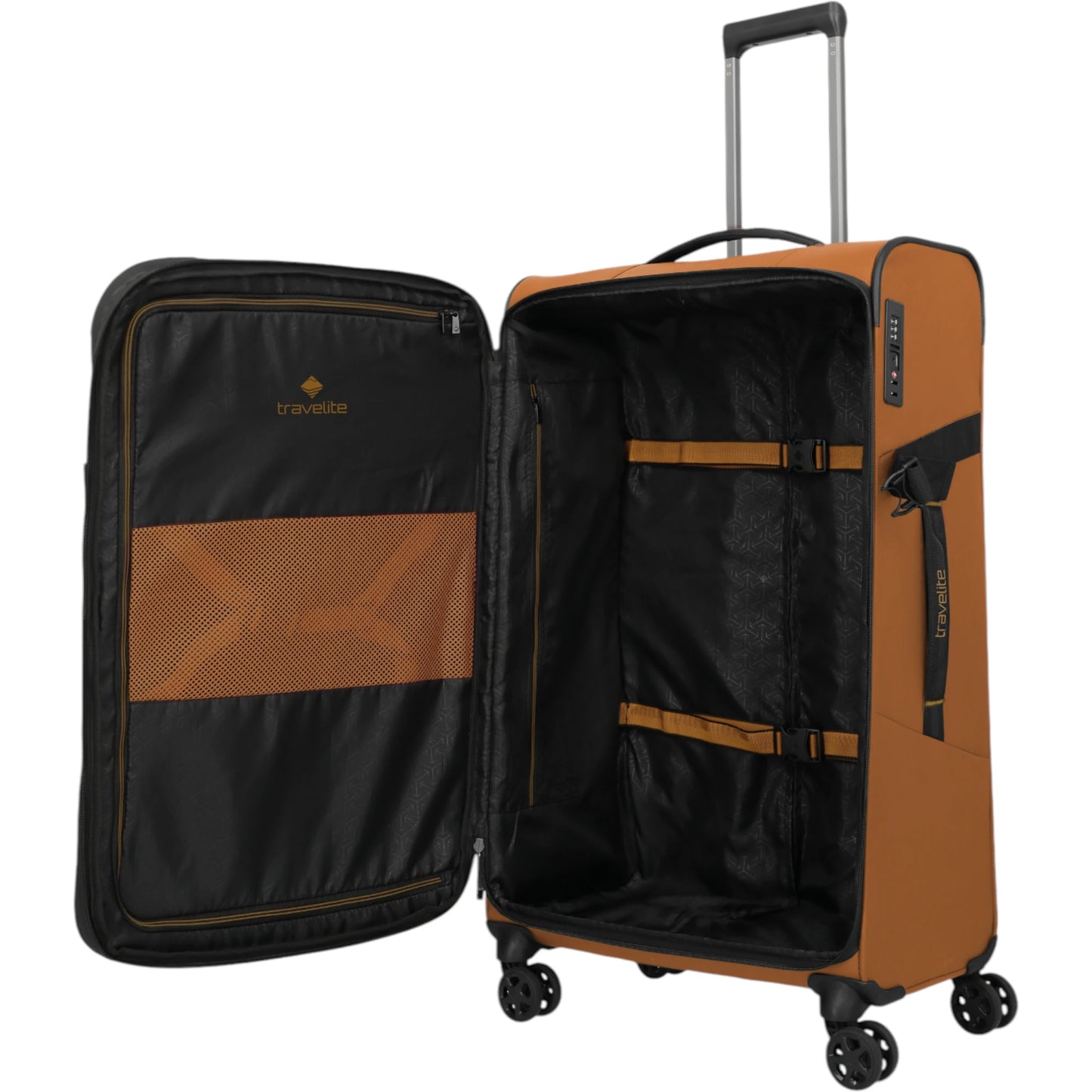 Travelite Briize 4-Rollen-Trolley L 78 cm -Curry