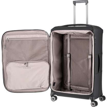 Travelite Priima  4-Rollen-Trolley 79 cm -Schwarz KOFFER-PLUS.COM