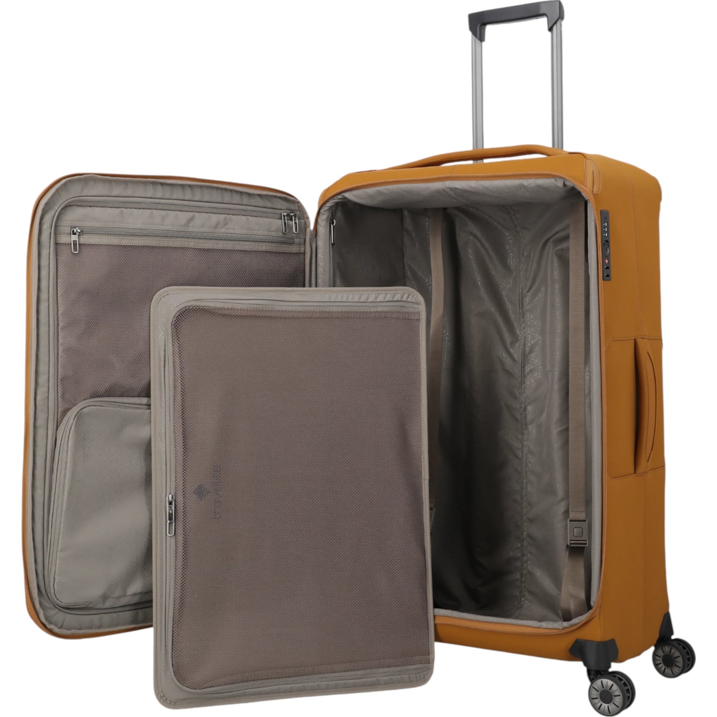 Travelite Priima 4-Rollen-Trolley 79 cm -Curry KOFFER-PLUS.COM