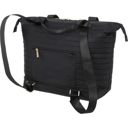 Travelite Barbara Stepp Shopper mit Rucksackfunktion 44 cm -black KOFFER-PLUS.COM