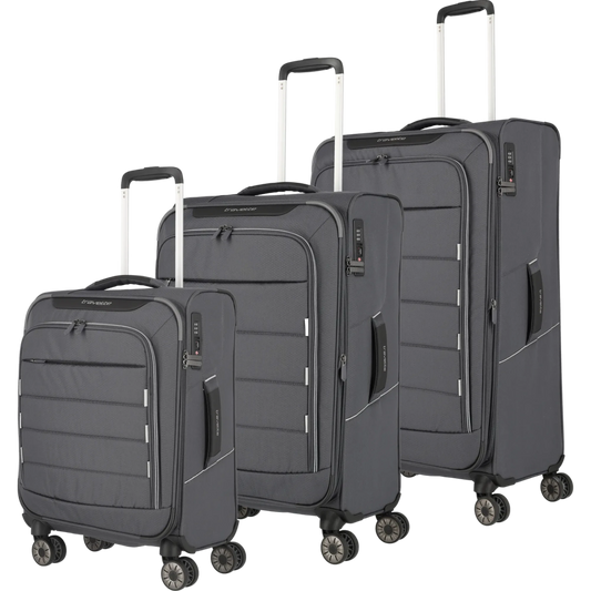 Travelite Skaii  4-Rollen Kofferset 3tlg. L/M/S -Gipfelgrau KOFFER-PLUS.COM