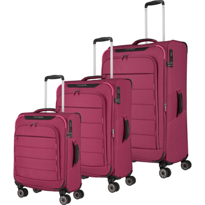 Travelite Skaii  4-Rollen Kofferset 3tlg. L/M/S -Abendrot KOFFER-PLUS.COM