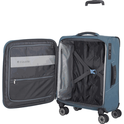 Travelite Skaii  4-Rollen Kabinentrolley S 55 cm -Panoramablau KOFFER-PLUS.COM