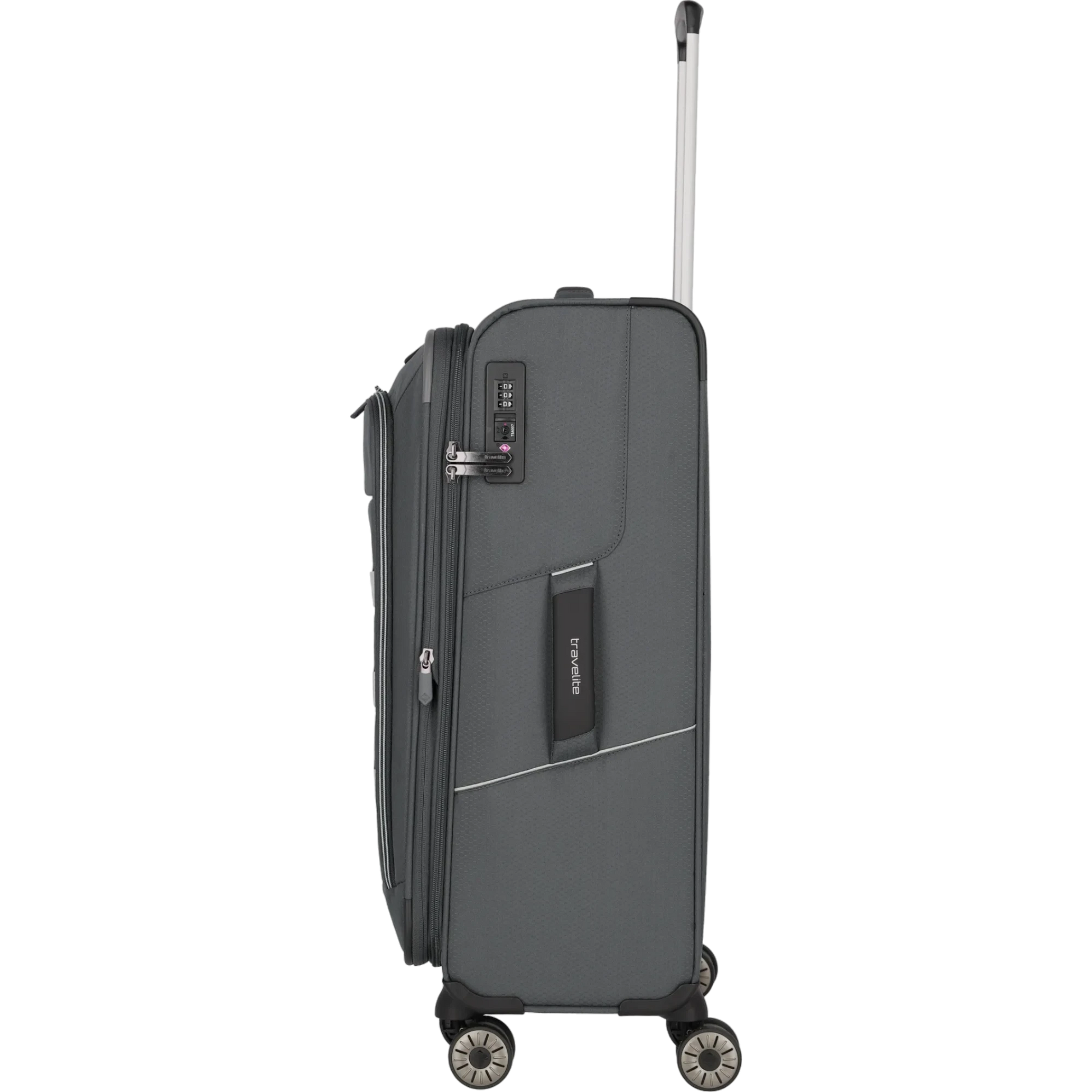 Travelite Skaii  4-Rollen Trolley M 67 cm -Gipfelgrau KOFFER-PLUS.COM