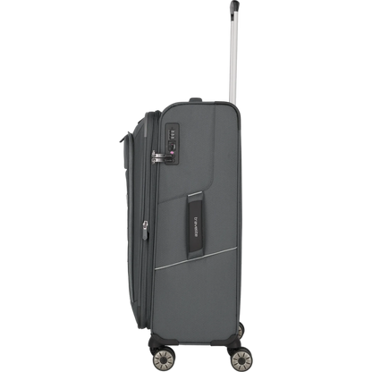 Travelite Skaii  4-Rollen Trolley M 67 cm -Gipfelgrau KOFFER-PLUS.COM