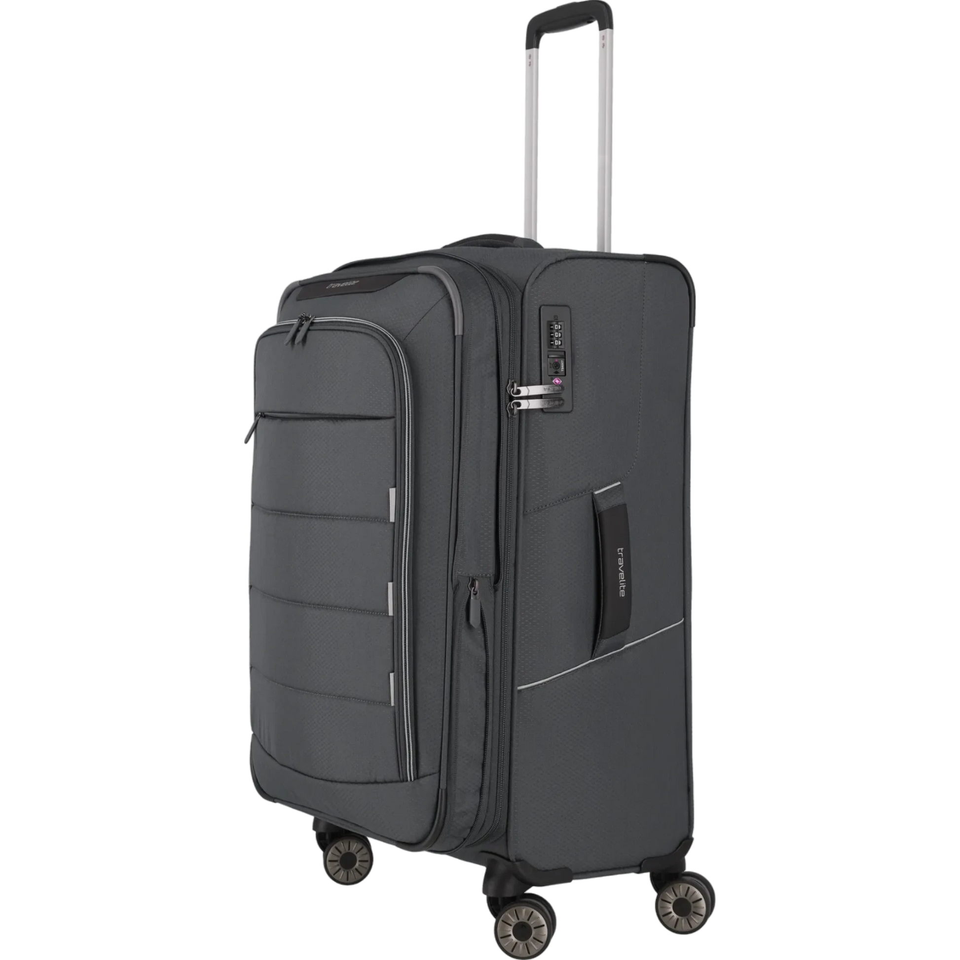 Travelite Skaii  4-Rollen Trolley M 67 cm -Gipfelgrau KOFFER-PLUS.COM