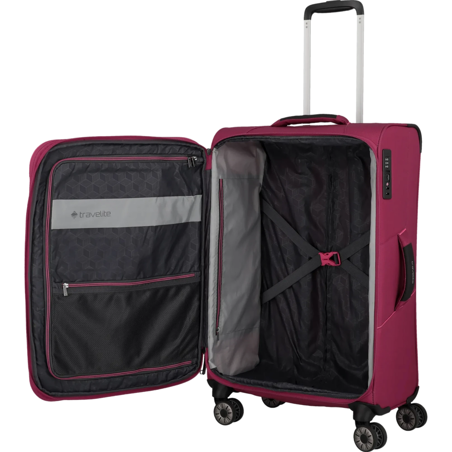 Travelite Skaii  4-Rollen Trolley M 67 cm -Abendrot KOFFER-PLUS.COM