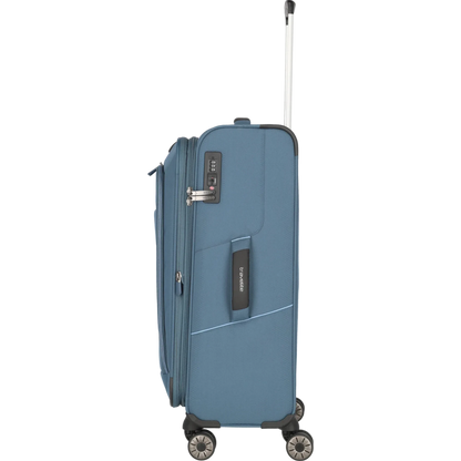 Travelite Skaii  4-Rollen Trolley M 67 cm -Panoramablau KOFFER-PLUS.COM