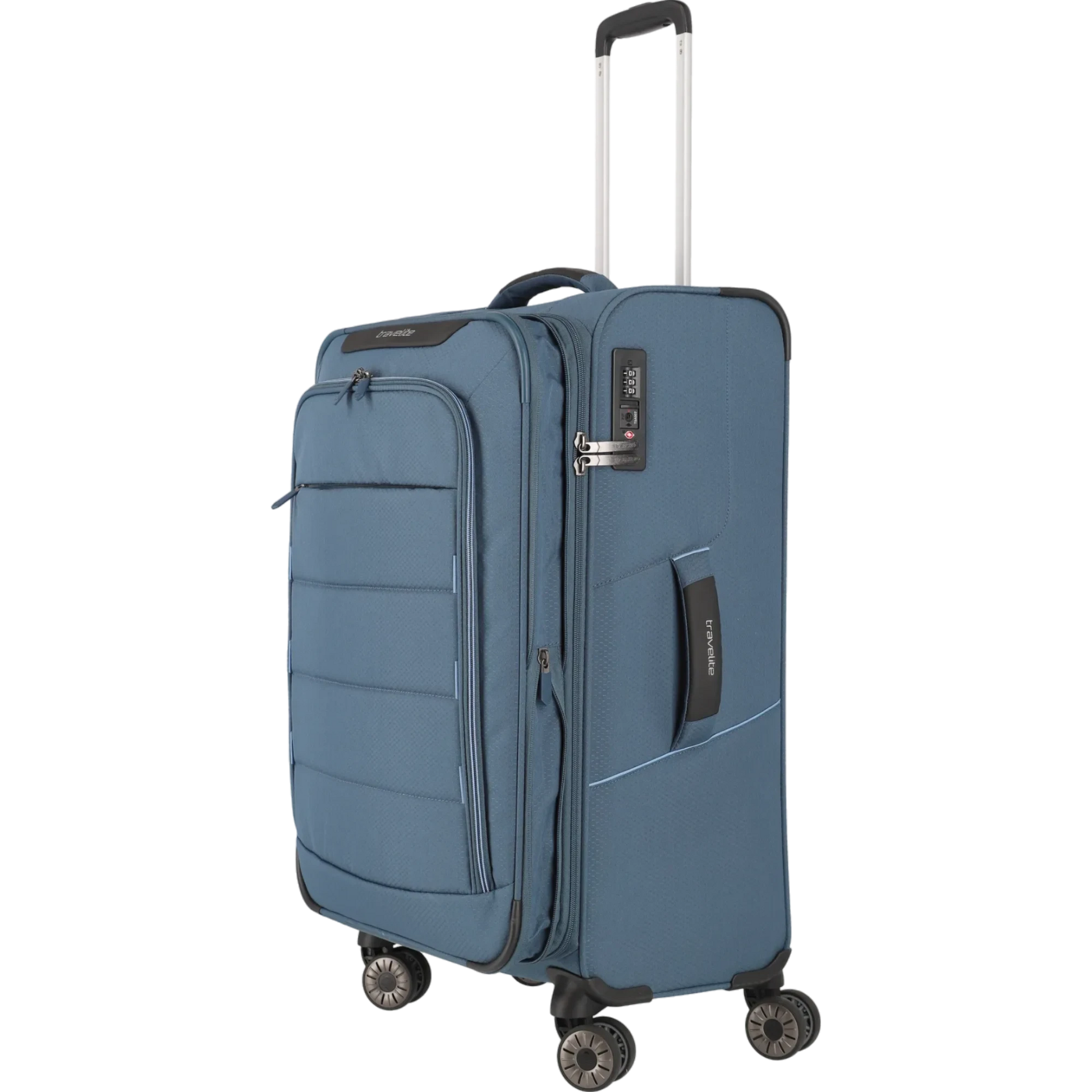 Travelite Skaii  4-Rollen Trolley M 67 cm -Panoramablau KOFFER-PLUS.COM