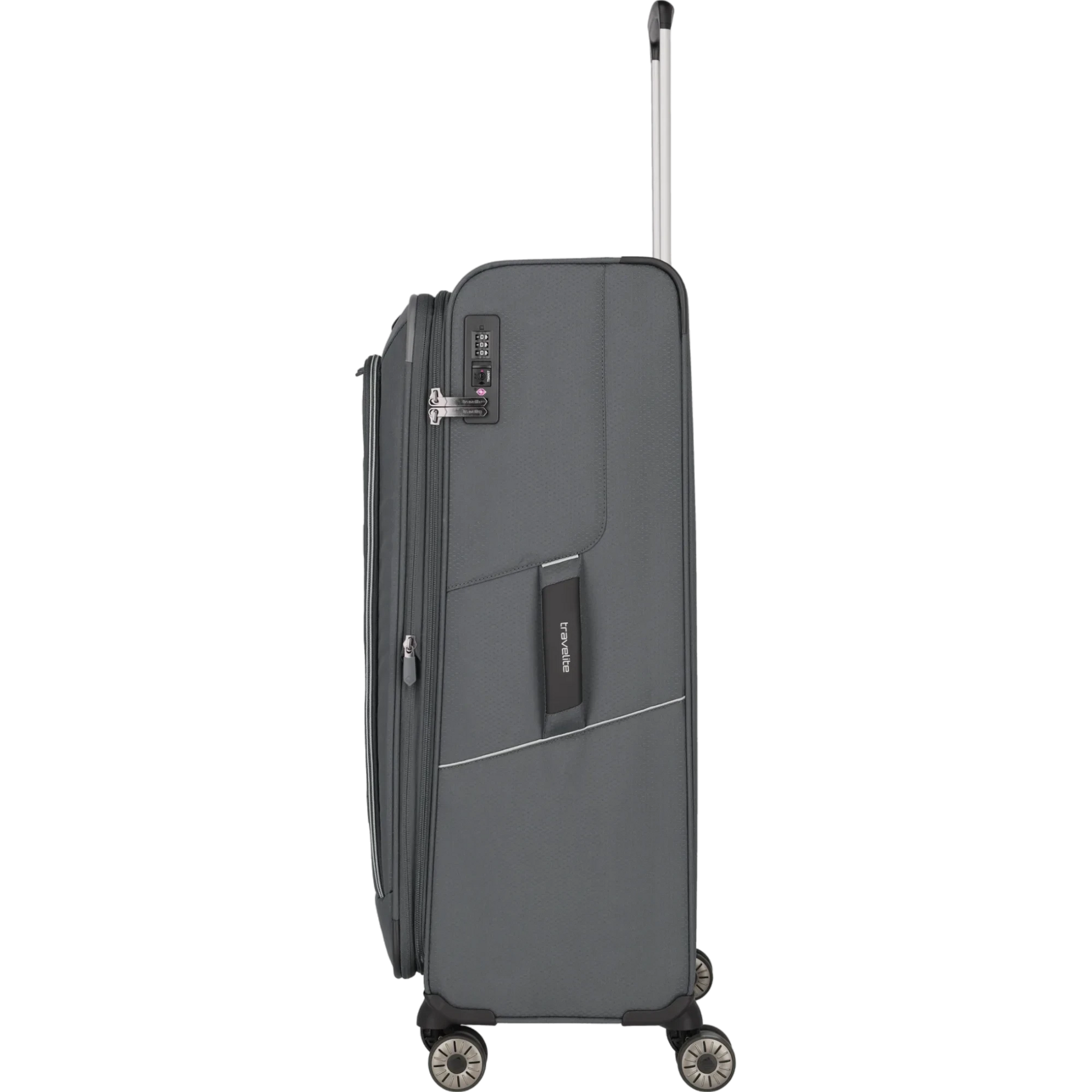 Travelite Skaii  4-Rollen Trolley L 78 cm -Gipfelgrau KOFFER-PLUS.COM