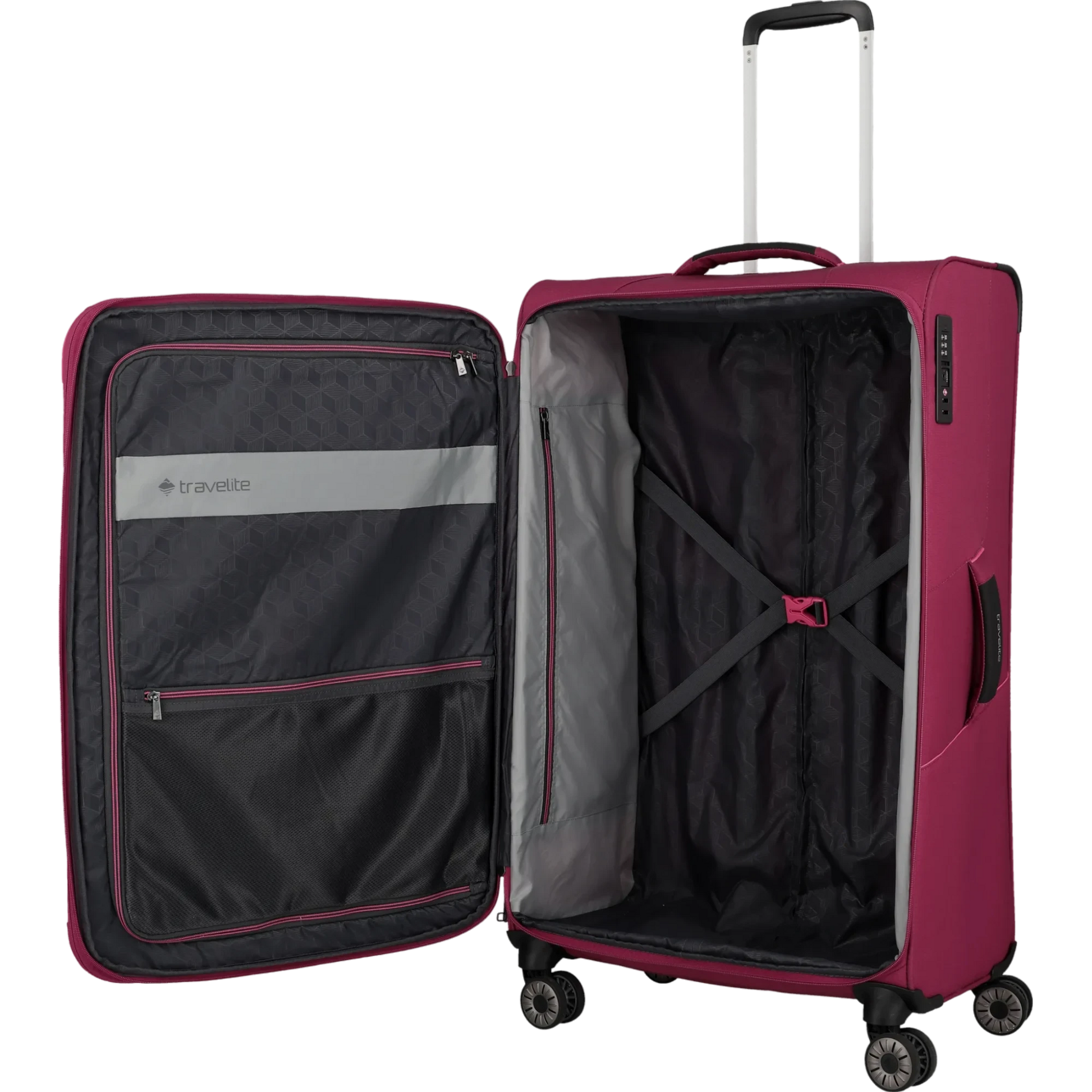 Travelite Skaii  4-Rollen Kofferset 3tlg. L/M/S -Abendrot KOFFER-PLUS.COM