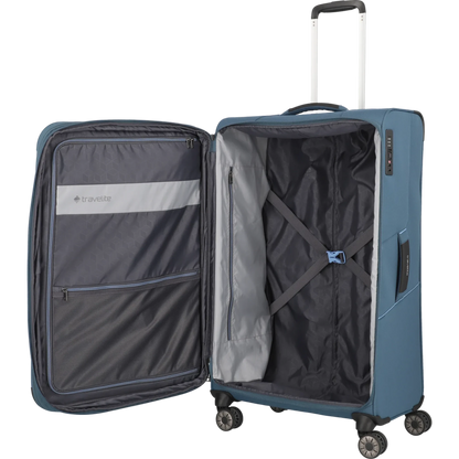 Travelite Skaii  4-Rollen Kofferset 3tlg. L/M/S -Panoramablau KOFFER-PLUS.COM