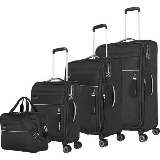 Travelite Miigo 4-Rollen Kofferset 4tlg. L/M/S + Bordtasche -Nachtschw KOFFER-PLUS.COM